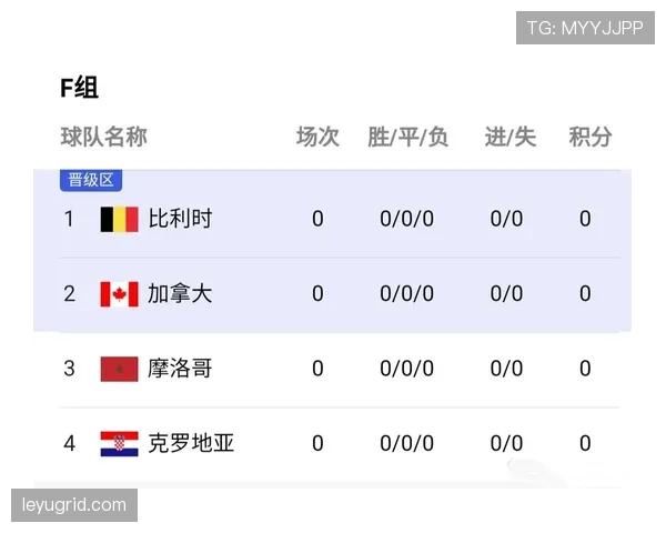世界杯F组晋级路线图预测